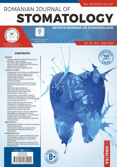 Romanian Journal of Stomatology | Vol. 69, No. 1, Year 2023